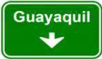 Señal verde de destino con asignación de carril