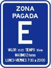 Señal de tránsito a la que se refiere la pregunta