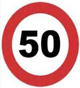 Señal de límite máximo de velocidad