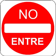 Señal de tránsito a la que se refiere la pregunta